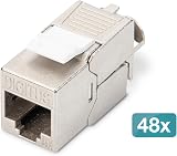 Digitus Cat-6A Shielded Keystone Module RJ45 Socket 48 pcs 500MHz 10GBase-T AWG view 9