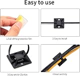 Juliyeh Cable Ties Adhesive Mounts 200 Pcs Self Locking Nylon Tie Wraps view 5