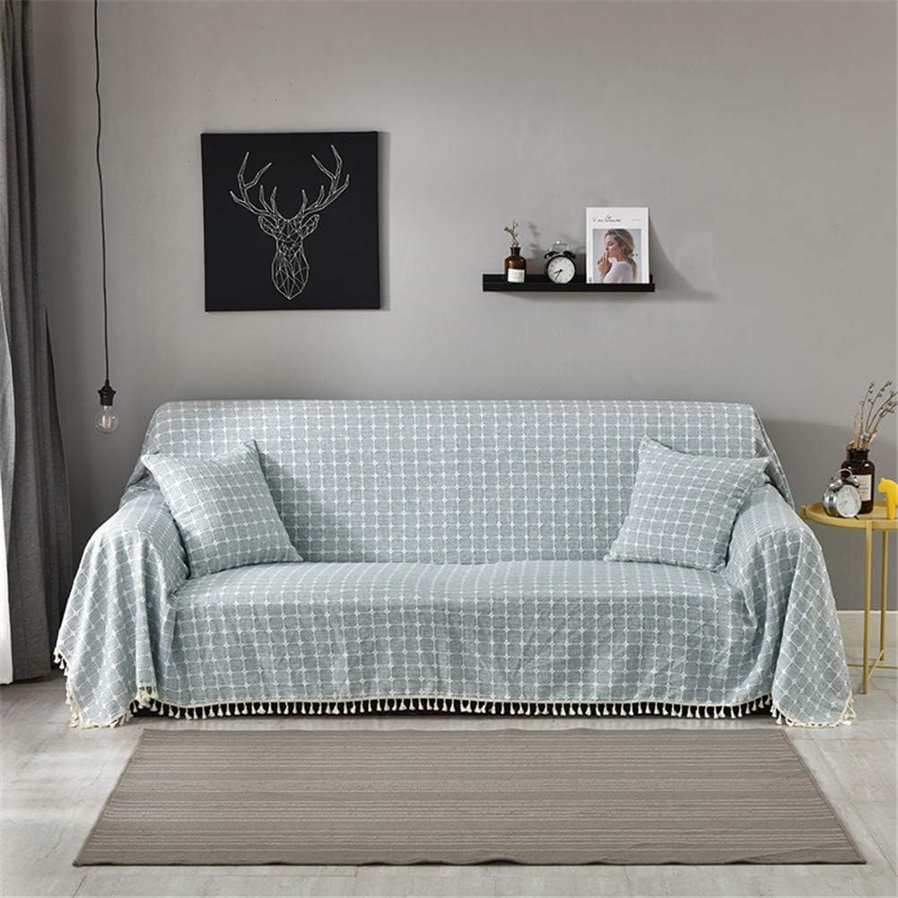 Amazon Com Couturebridal Blue Seater Linen Sofa Covers Plaid