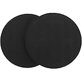 Toddmomy 2PCS Thick Eco TPE Yoga Knee Pads, Non-Slip Workout Cushion for Gardening Protection(Black, 17.5x17.5x4cm)