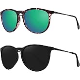 WOWSUN Retro Polarized Sunglasses Womens 2026 Trendy Round Classic Glasses