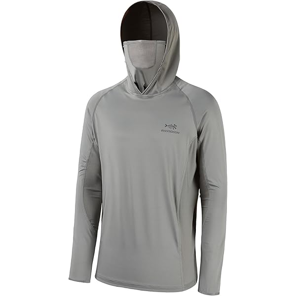 Bassdash FS23W dames UPF 50 visserij hoodie shirt met gezichtsmasker duimgaten, XL