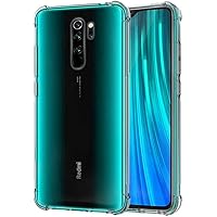TheGiftKart Flexible Shockproof Crystal Clear TPU Soft Back Cover Case with Cushioned Edges for Ultimate Protection for Xiaomi Redmi Note 8 PRO (Transparent) [ Launch Offer ]