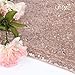 TRLYC 12 x 120 Inch Sparkly Rose Gold Sequin Table Runner,Sequin Tablelcoth Rose Gold