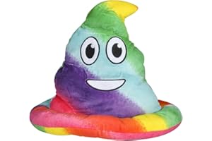 Rhode Island Novelty Rainbow Emoticon Poop Hat (1 Per Order)