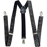 2 Brothers Unlimited Inc 2BU MENS WOMENS FASHION GLITTER SPARKLE SUSPENDERS