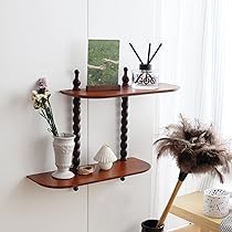 Jotsport Wall Floating Shelves 3 Tier Wood Vintage Display