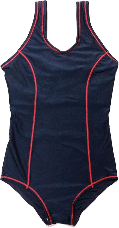 Amazon グロウンチャーム スクール水着 女子 ワンピース インナー付き Uvカット Skoa レッド 140cm 水着 通販