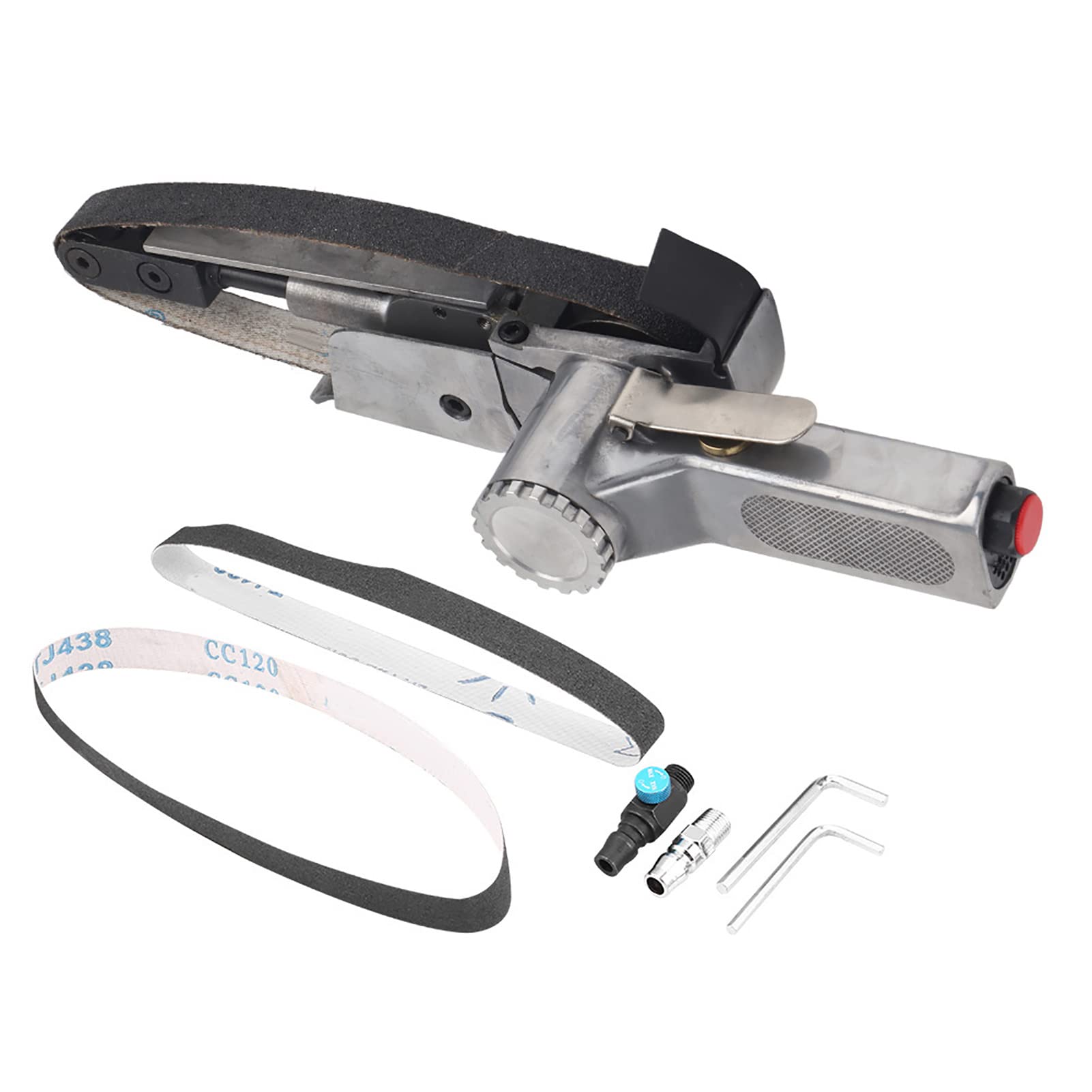 20mm Pneumatic Belt Sander, Belt Grinder, Air Belt Sander Polisher Grinding Machine Tool Metal