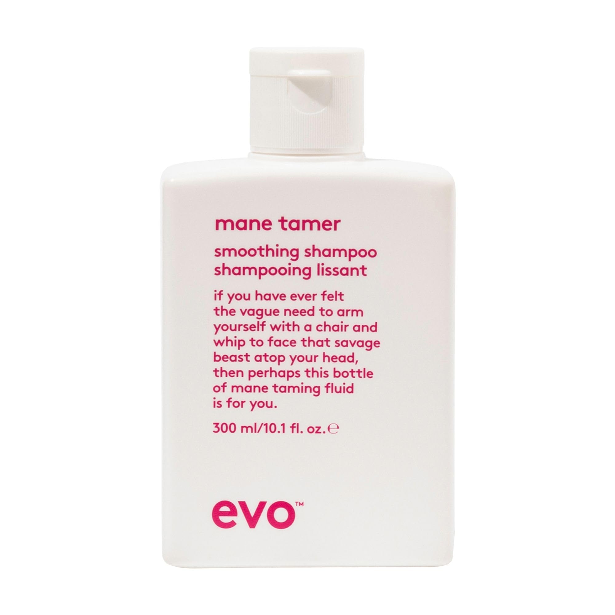 Evo Mane Tamer Smoothing Shampoo for Frizzy, Unruly & Colour-Treated Hair - Anti-Frizz, Sulphate-Free, Colour Safe Cleanser - 300 mL