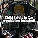 Car Window Shade XL (4-Pack) - Extra Protective UPF 50+ Protection Sun Shade for Car Window - Car Window Shades for Baby and Kids - Blocks Over 99% of Harmful UV Rays - Strong Static Cling - 21”x14”
