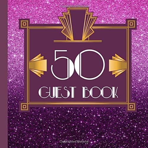 50 Guest Book: Purple Guest Book Includes Gift Tracker and Picture Pages to Create a Lasting Keepsake to Treasure Forever Paperback – September 24, 2018