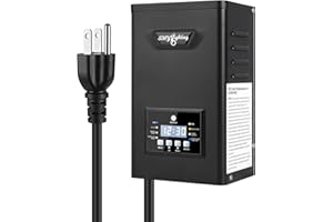 SMY Lighting 400W Low Voltage Landscape Transformer, Outdoor Lighting Transformer with Photocell Sensor and Timer 120V AC to 12V 14V AC Weatherproof Transformers for Landscape Lighting