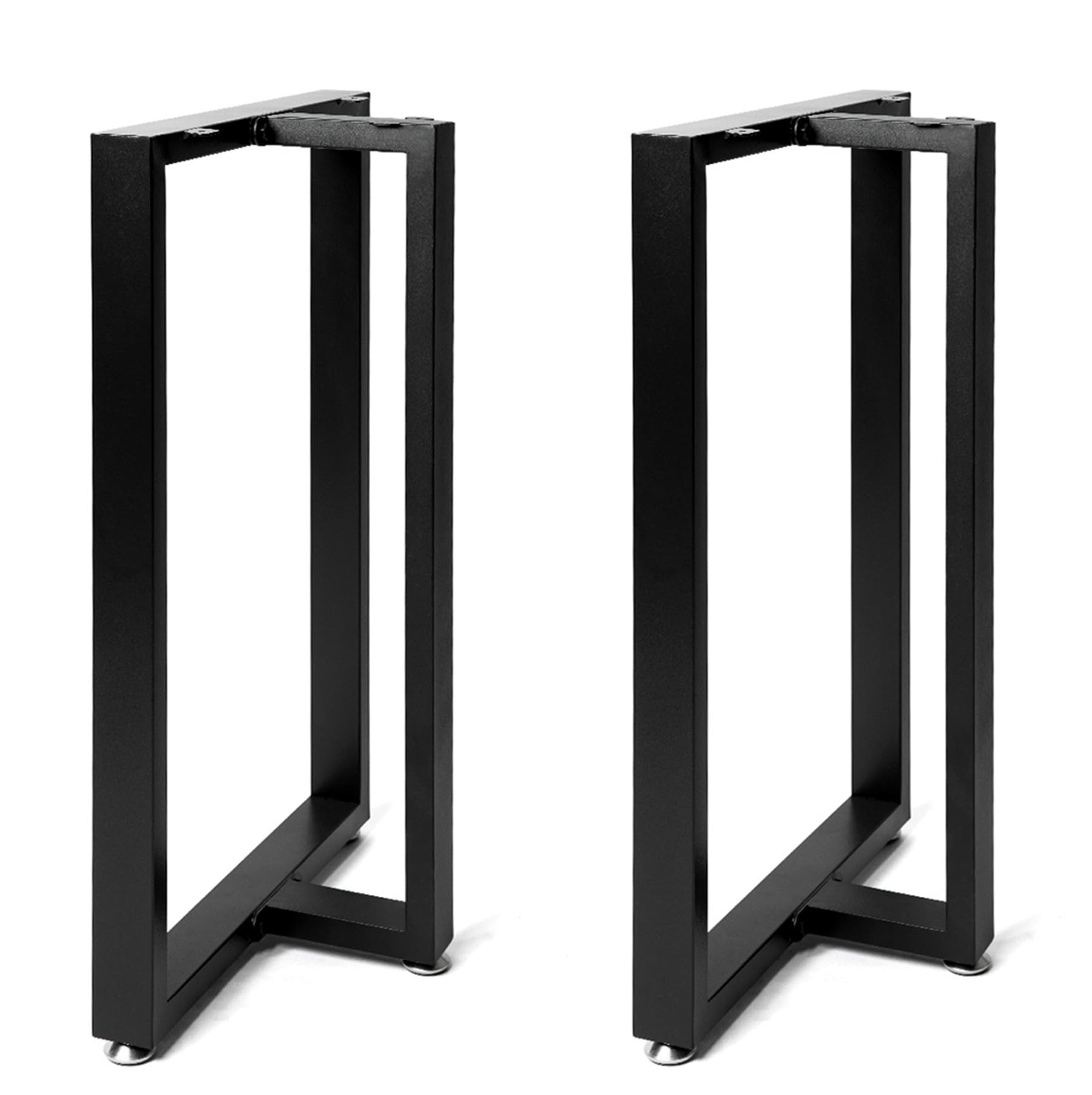 Black Metal Table Legs 28''inch Heavy Duty Metal Desk Legs,DIY Metal Legs for Table,Industrial Table Legs for Home Furniture(Without Plank) Image