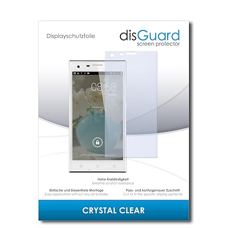 disGuard® Displayschutzfolie [Crystal Clear] kompatibel mit Cubot S308 [4 Stück] Kristallklar, Transparent, Unsichtbar, Extre