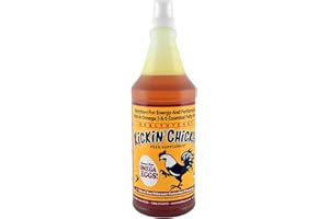 Healthy Coat Kickin Chicken Feed Supplement, Quart, for Better Plumage, Eggs, Immune System, and Attitude