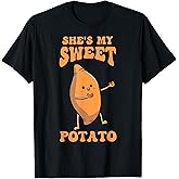 Thanksgiving Matching Couple She's My Sweet Potato I Yam T-Shirt