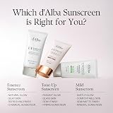 d'alba Waterfull Tone Up Sunscreen SPF 50+ PA++++ 50ml Vegan Hybrid UV view 9