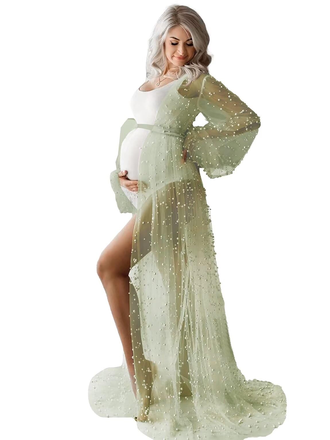 Tulle Maternity Dress for Photoshoot Long Puffy