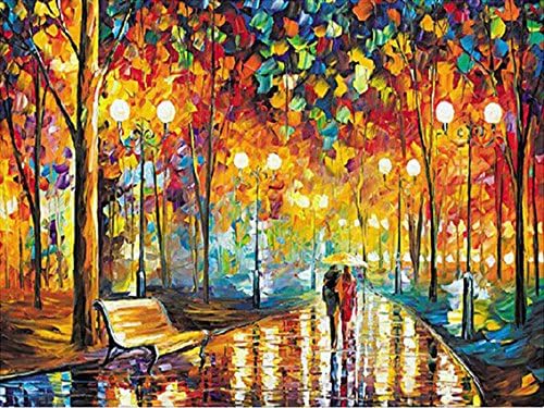 Anhalt DIY 5D Diamond Painting Adults'Paint-By-Number Kits DIY 5D Diamond Embroidery Painting Cross Stitch Craft Romantic Pattern Home and Office Decor Gift for Christmas Burthday Party 40x30cm