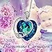 J.NINA Heart Pendant Mom Necklace Engraved I Love You mom with Swarovski Crystals Birthday Anniversary Mothers Day Jewelry Gifts for Women Wife Grandma