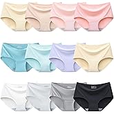 Charmi Teen Girls Seamless Underwear No Show Panties Full Coverage Pack of 12