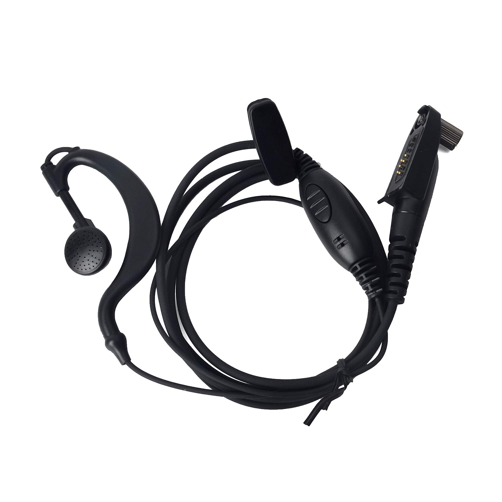 UAYESOK 2 Way Radio Earpiece G Shape Bodyguard Headset Inline Ptt Mic Compatible with Retevis RT648 RT29 RT82 RT87 Ailunce HD1 Motorola GP328PLUS GP329PLUS GP344 GP388 EX500 Walkie Talkie