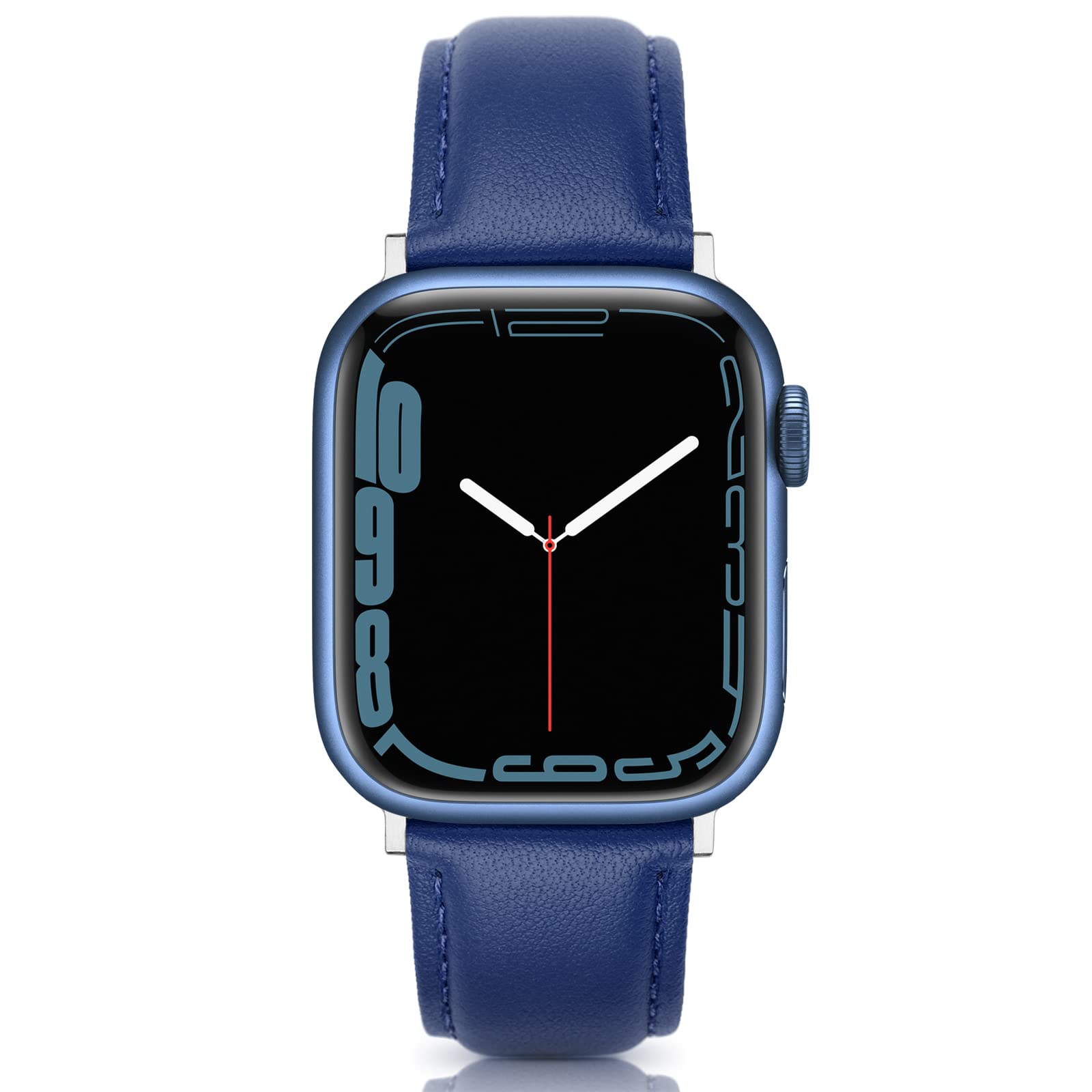 EDIMENS Leather Strap Compatible for Apple Watch 38mm 40mm 41mm 42mm(Series 10), Genuine Leather Sport Casual Wristband Compatible with iWatch Series 10 9 8 7 6 5 4 3 2 1 SE Sports & Edition Men Women