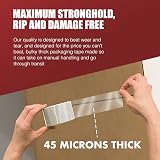 Merrimen Clear Packaging Tape 45µm Heavy Duty 66m 6 rolls 48mm view 5