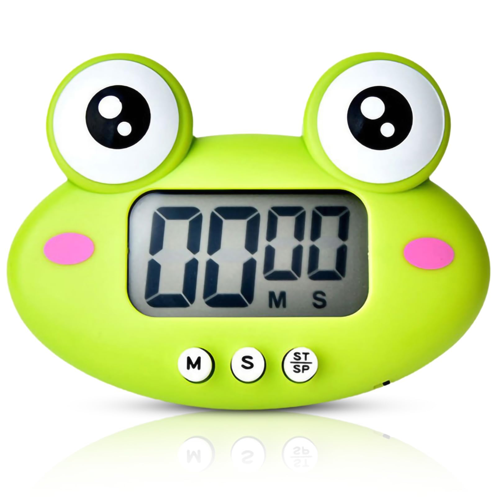 Kitchen Timer Magnetic with ON Off Switches Countdown Digital Electronic Cute Cartoon Animal Digital Cooking Timer for Bake Egg Toothbrush Classroom Teacher
