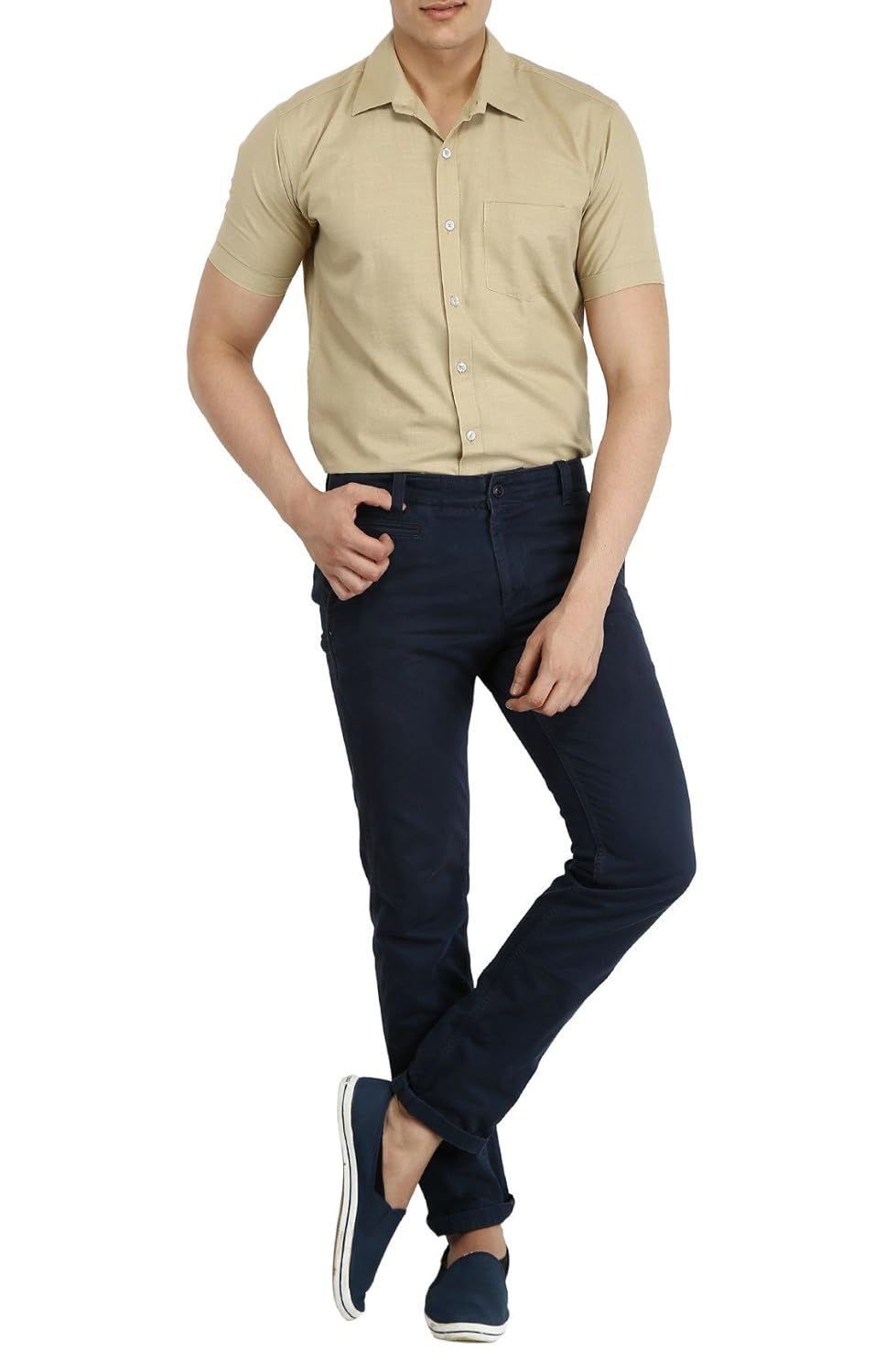 base 41 men's cottonlinen casual shirt