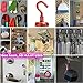 Colorful Magnetic Hooks - 5 Assorted Bright Colors - 25lb Strong Heavy Duty Neodymium Magnet Hooks - Use for Home Kitchen Office Garage Outdoor Cruise Ship Hanging(5Pack)