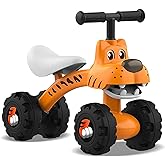 Wdmiya Baby Balance Bike for 1 Year Old Boys Girls, No Pedal Bicycle | Riding Toys for Toddlers, 12-36 Months Kids First Bike, Best Gift for Birthday, Christmas, Halloween (Tiger)