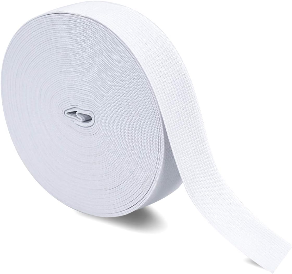 Sewing Elastic Band 1 INCH Wide Braided Elastic 11 Yard Craft Elastic