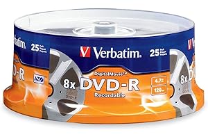 Verbatim DVD-R 4.7GB 8X - DigitalMovie Surface - 25pk Spindle