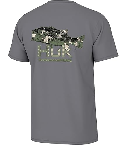 Amazon.com: HUK Mens Fishing Graphic Tee, Performance Short Sleeve