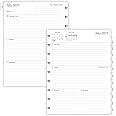 2025-2026 Planner Refills for Happy Planner Classic Notebook, Weekly & Monthly, Jul 2025 - Jun 2026, 7" x 9-1/4", 9-Disc Pre-punched