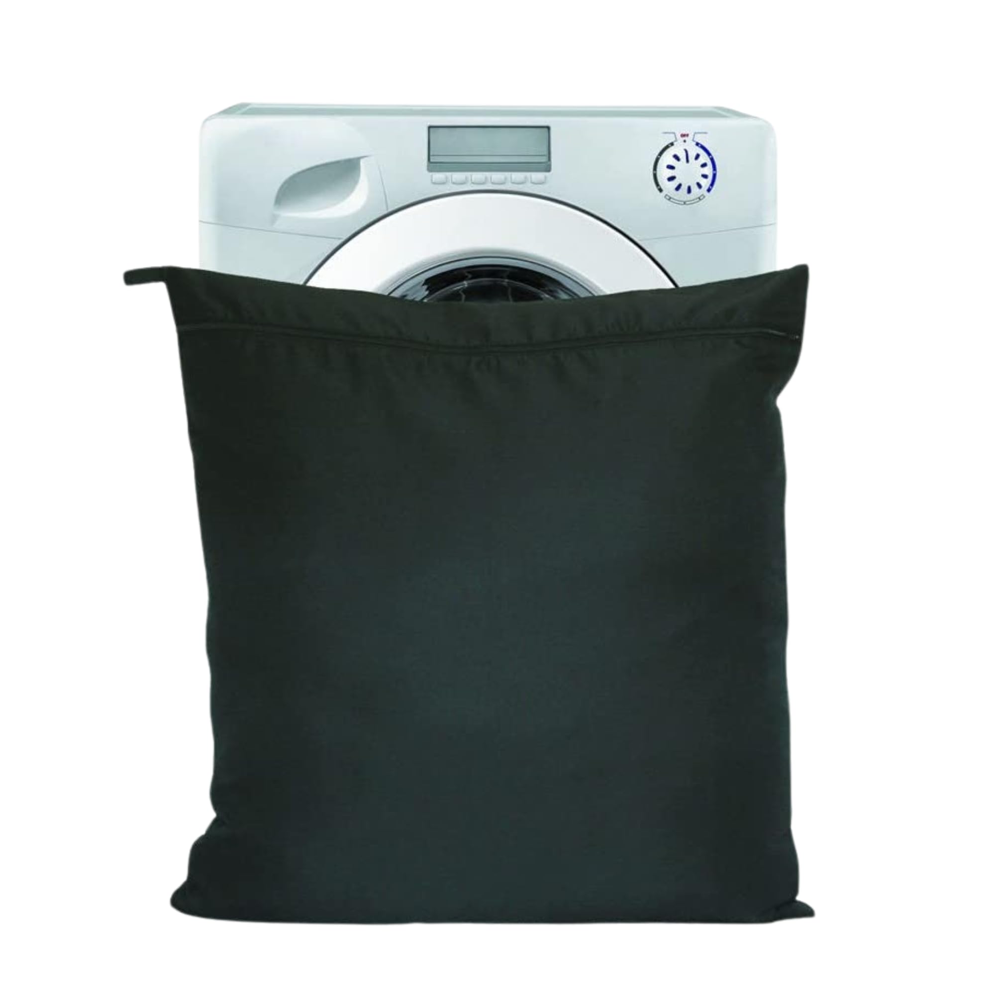 Moorland Rider - Jumbo, Black Pet Wear Wash Bag. Stops Pet Hair Blocking The Washing Machine. Zip Front Closure With Hanging Loop. Traps Fur, Lint & Debris During The Wash Cycle (75cm x 80cm)