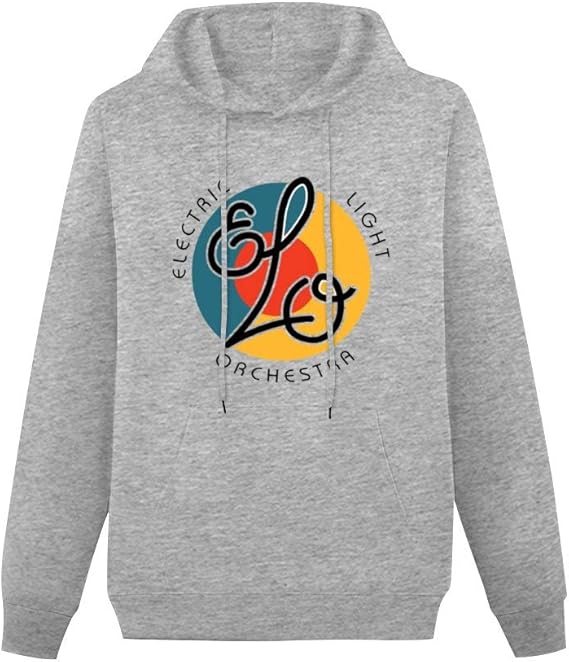 Amazon Elo Electric Light Orchestra Logo パーカー メンズ 長袖 スウェット 無地 おしゃれ カジュアル ポケット有り 季節問わず 毛羽 スポーツ ダブルプリント フード付き トレーナー パーカー 通販