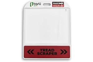 Tarli Portable Basketball Sticky Mat | Shoe Grip Enhancer with Replaceable Sheets | Traction Pad for Basketball Shoes | Non-Slip Grip Mat for Sport Courts