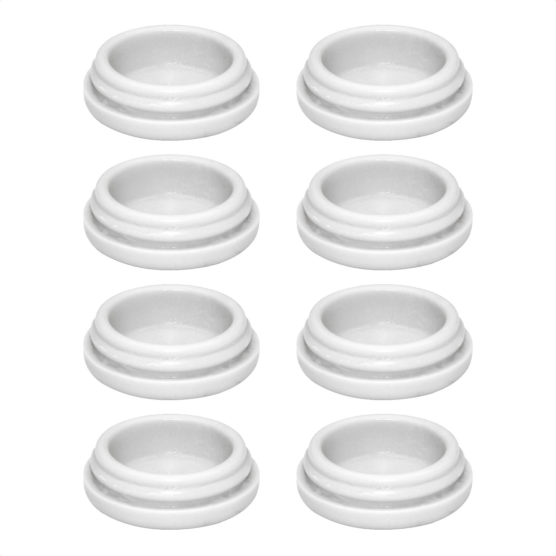 QuickClick WAGNER Plastic glides furniture glides chair glides replacement I 8pcs. set replacement glides exchangeable - plastic HYPER - Ø 20 mm - for base Ø 20 mm - Made in Germany - 15792800