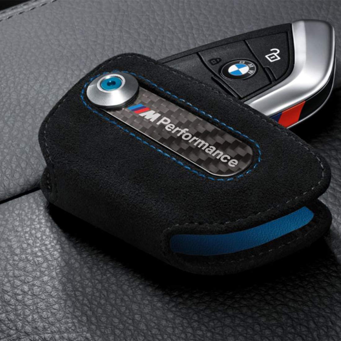 thumbnail image 2 of Carbon Fiber Look Key Fob Cover For BMW 1, 2, 3, 4 Series (F20, F22, F30, F31, F32) 2 of 6
