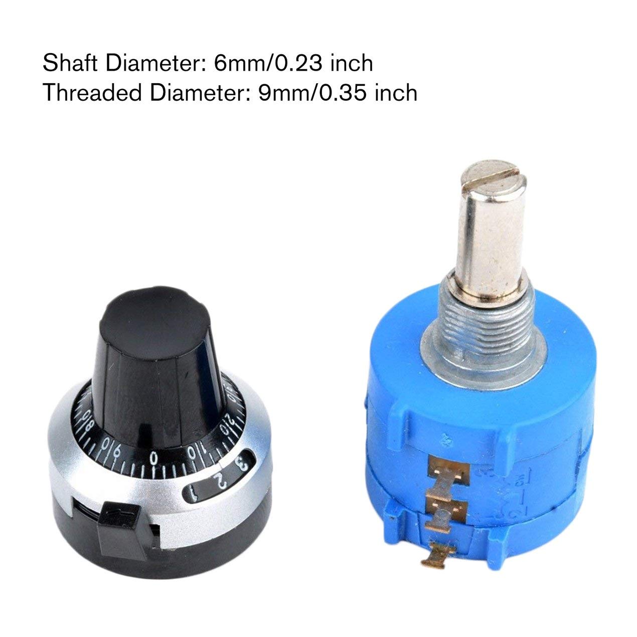 Multimeter 2,3590 10 Turn Potentiometer 2k Ohm Wirewound Multiturn