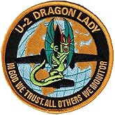 Lockheed Martin&reg; U-2 Dragon Lady&reg; Patch, Officially Licensed, 4", with Hook and Loop