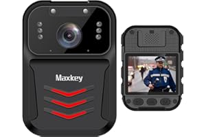 Maxkey M3 1080P Body Camera, 64GB Police BodyCam with Audio Video Recording and Ultra Infrared Night Vision,Body Worn Camera for Law Enforcement Recorder and Personal Use