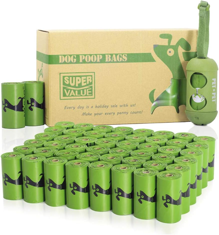 PET N PET Dog Poo Bags 720 Counts Dog Waste Bags With Dispenser Biodegradable Poop Bag Rolls