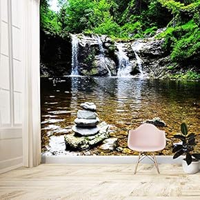 Wall Murals for Bedroom Waterfall Large Removable Wallpaper Peel and Stick Wall Stickers - 66x96 inches