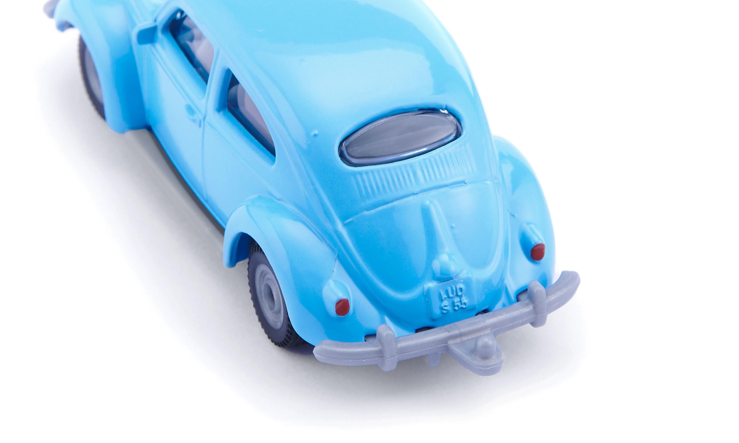 Siku 1557, VW Käfer, Metall/Kunststoff, Hellblau, Spielzeugauto für Kinder, Gummierte Reifen 3