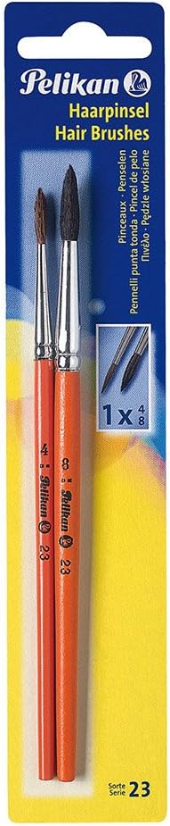 Pelikan 23/4/8/B Haarpinsel Sorte 23, Größe 4 und 8