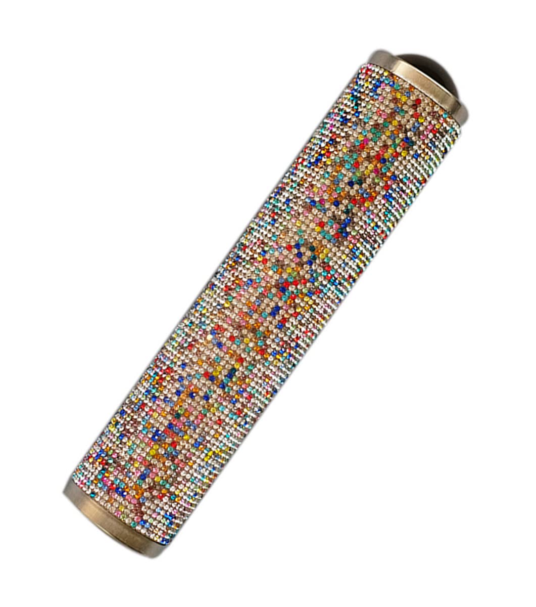 ZEALMAX Multicolor Glass Classic Pewter Kaleidoscope Handmade Kaleidoscope Classic Nostalgic Toy for Kids Adults